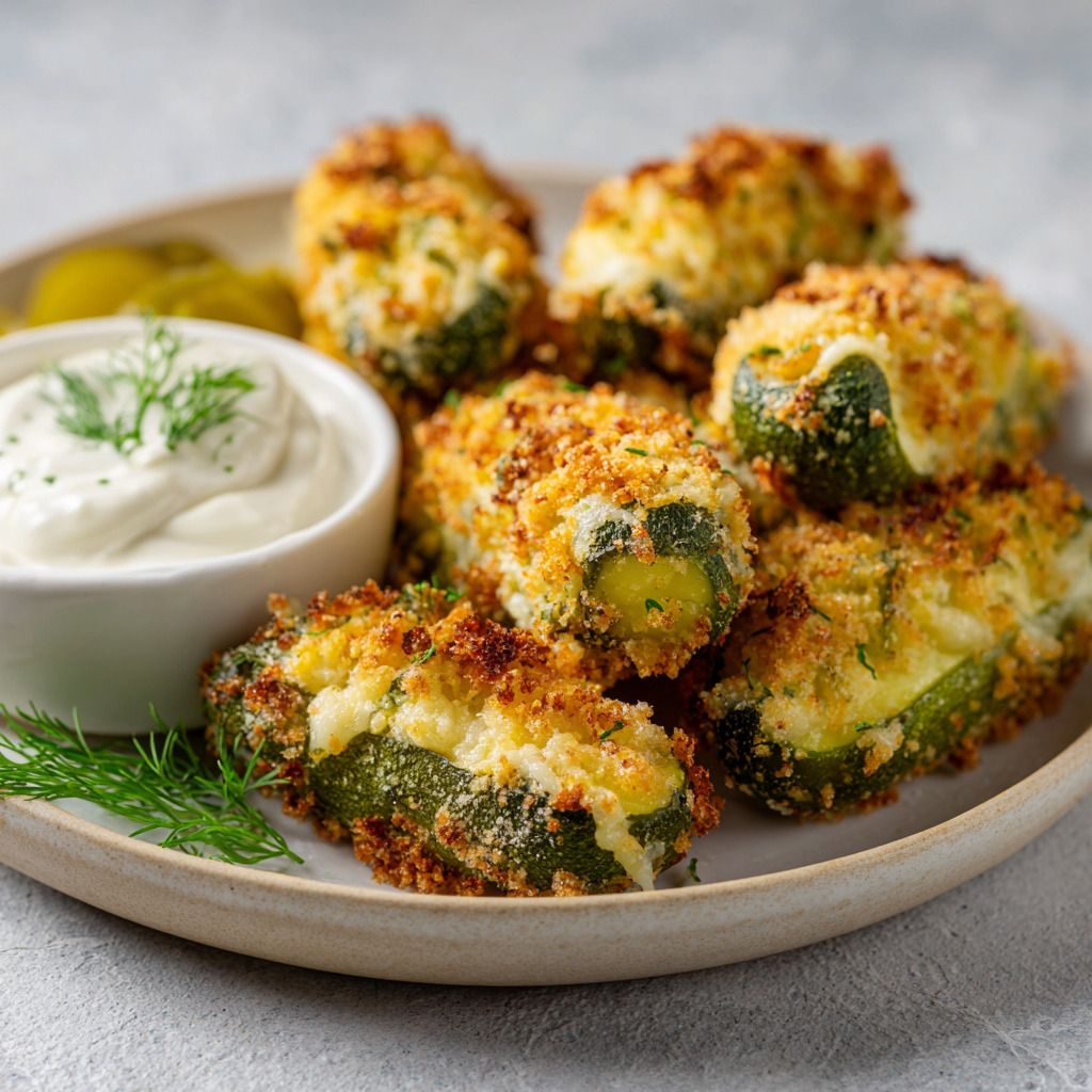 Air Fryer Stuffed Pickles