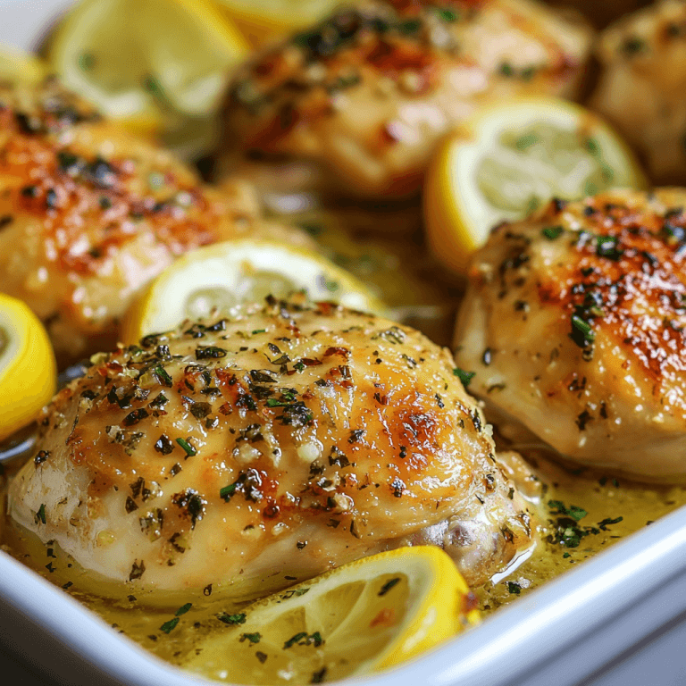 Baked Lemon Garlic Chicken