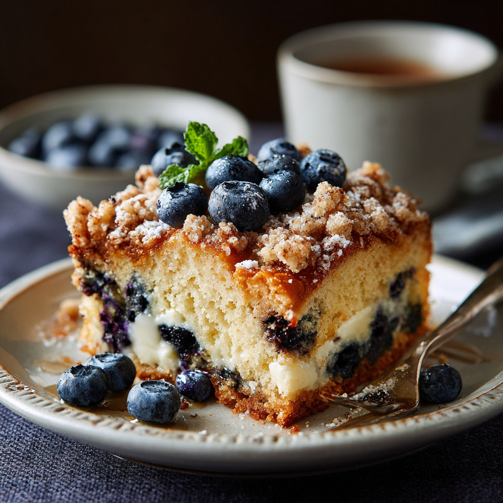 Blueberry Sour Cream Coffee Cake - Blueberry Sour Cream Coffee Cake