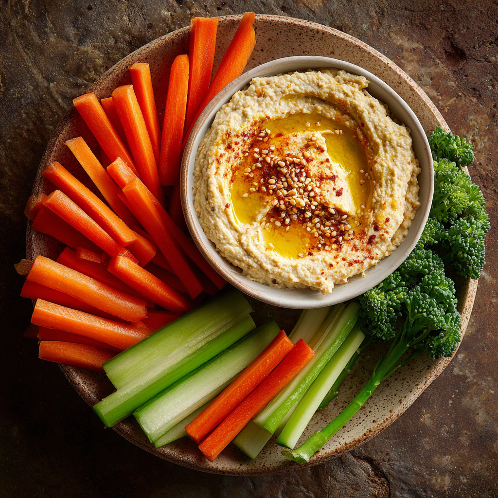 Hummus with Veggie Sticks