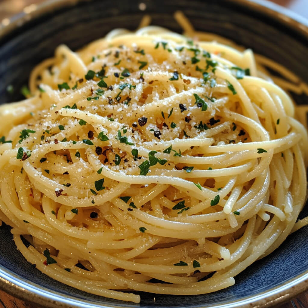 Spaghetti Aglio e Olio - Spaghetti Aglio e Olio