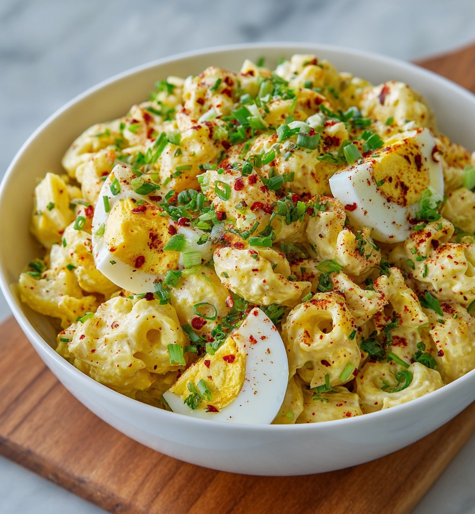 Deviled Egg Macaroni Salad