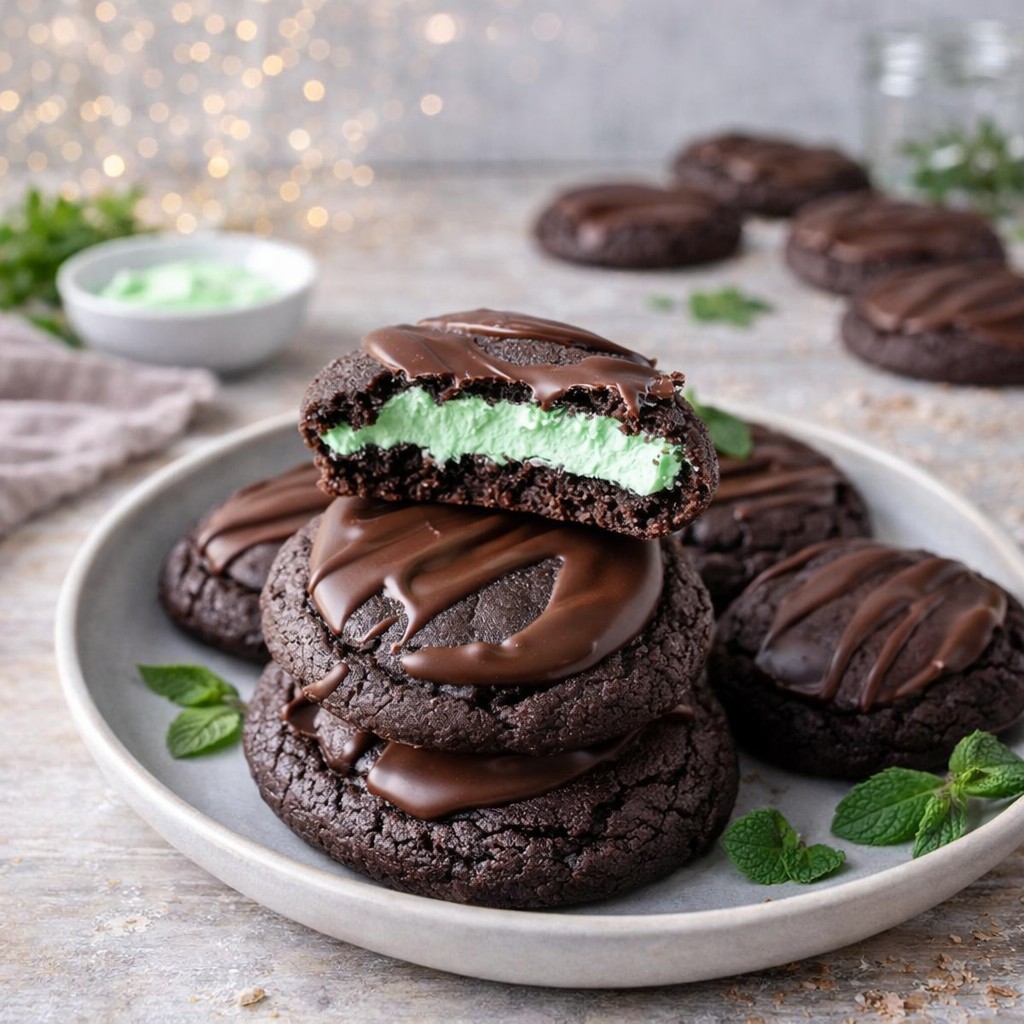 Fudgy Chocolate Mint Cookies - PP10 Thumb Fudgy Chocolate Mint Cookies