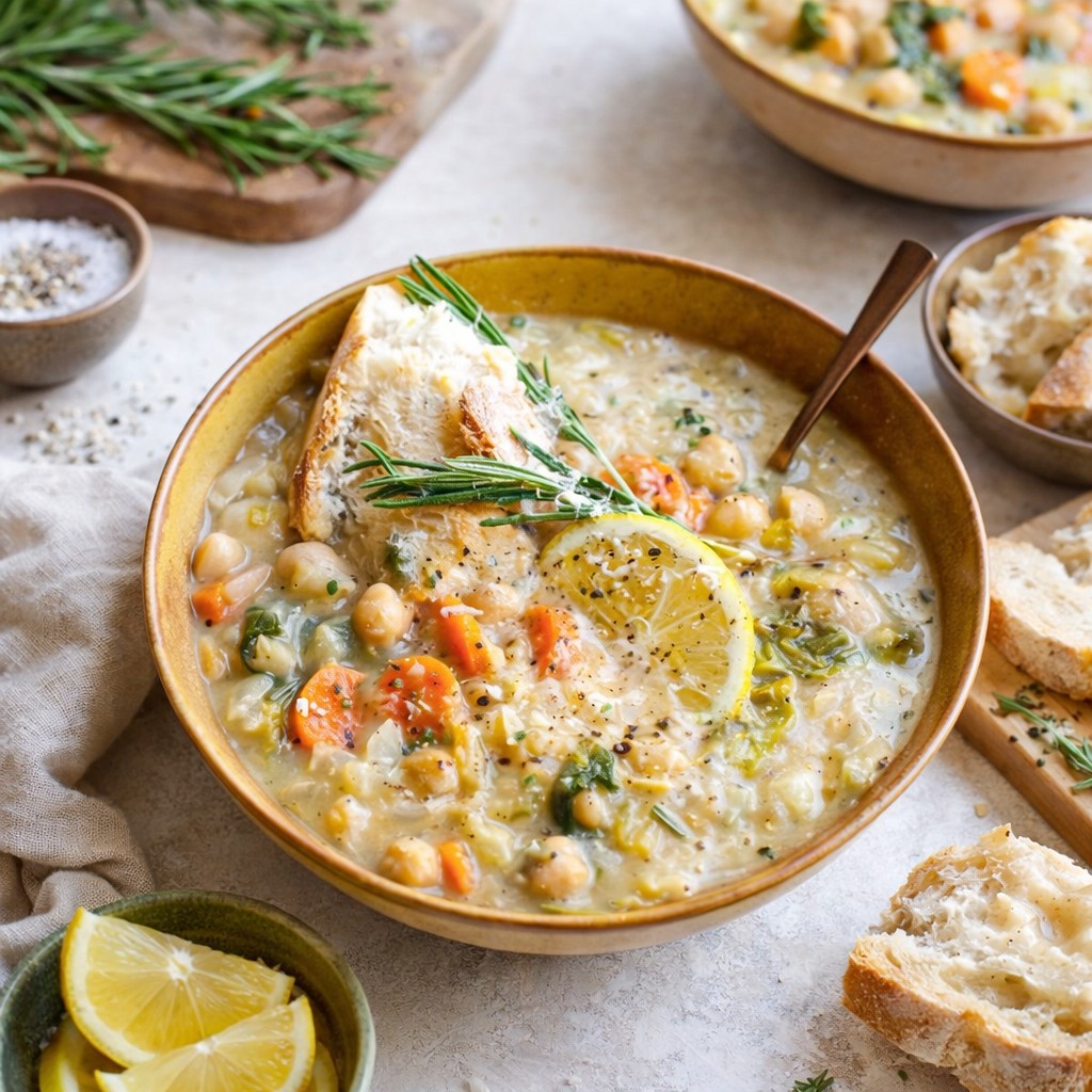 Bright Lemon Rosemary White Bean Soup - PP2 Thumb Bright Lemon Rosemary White Bean Soup