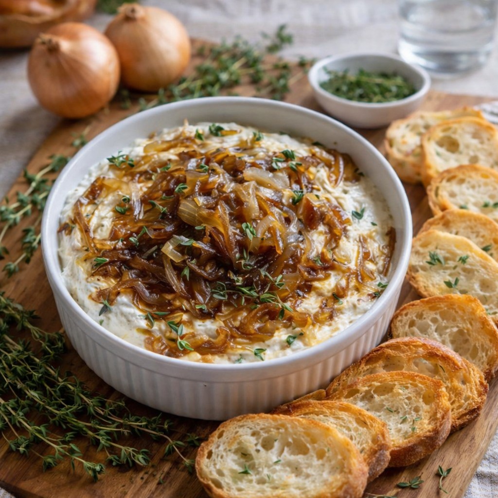 Irresistible Smoked Gouda And Caramelized Onion Dip