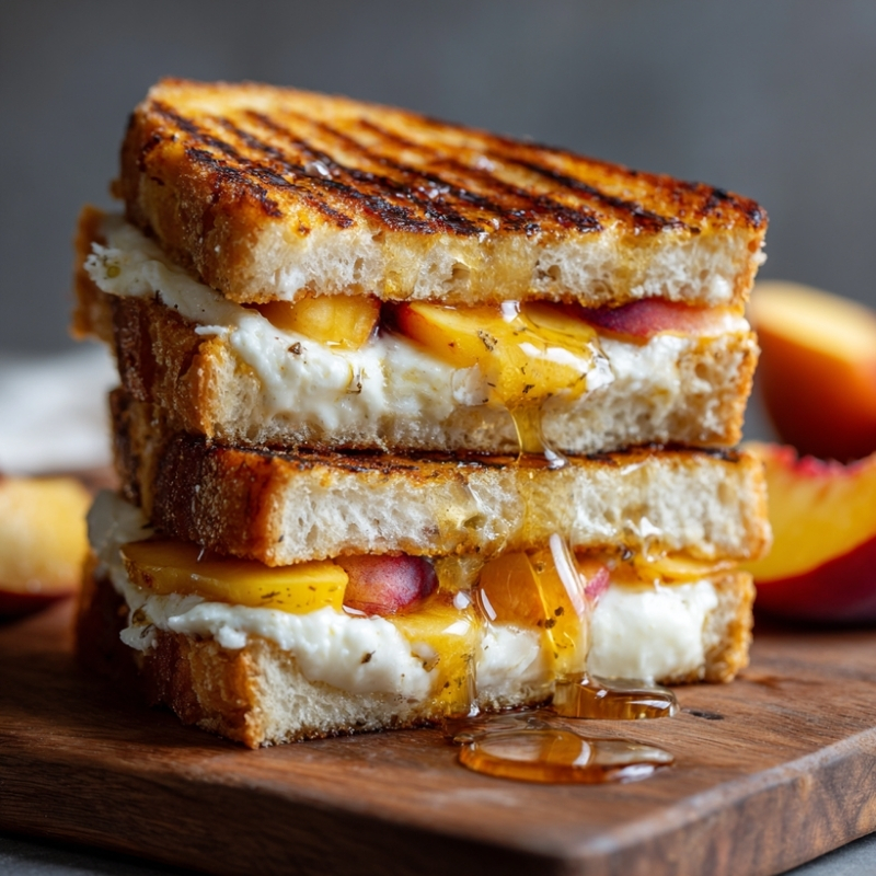 Golden Honey Peach White Cheddar Sandwich - PP103 Thumb Honey Peach White Cheddar Sandwich