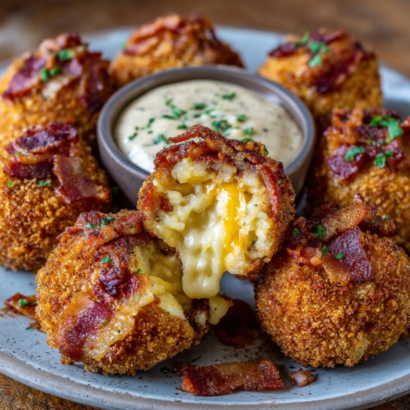 Cheesy Mashed Potato Bacon Bombs - PP108 Thumb Cheesy Mashed Potato Bacon Bombs