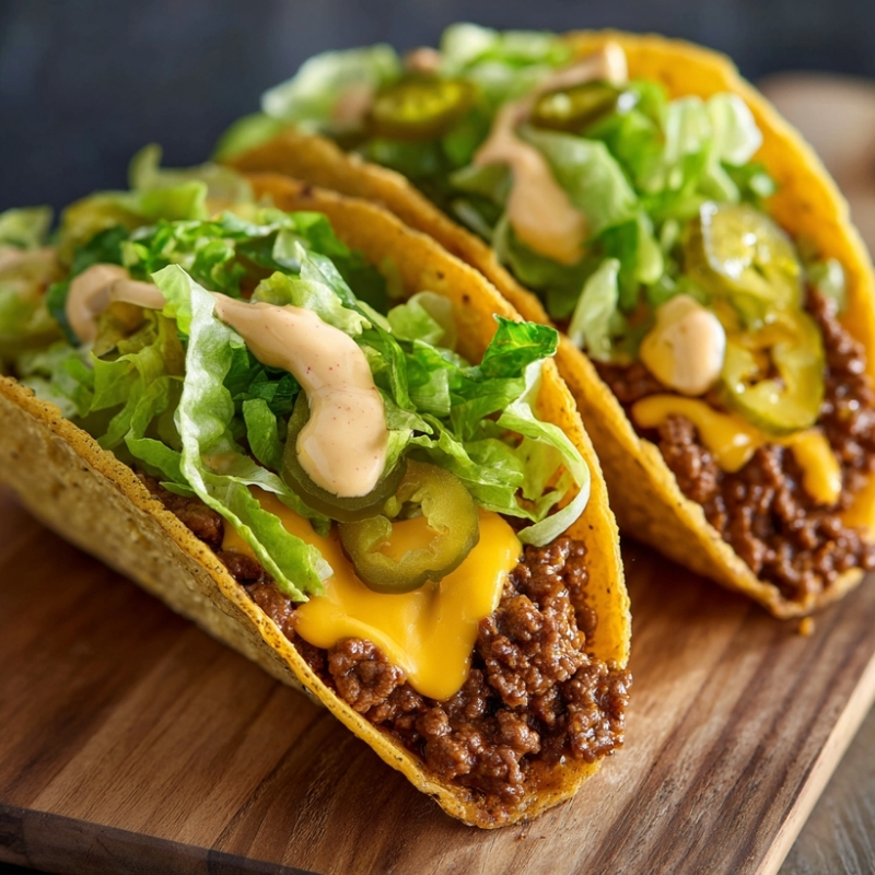 Bold Big Mac Tacos with Lettuce & Pickles - PP114 Thumb Bold Big Mac Tacos with Lettuce Pickles