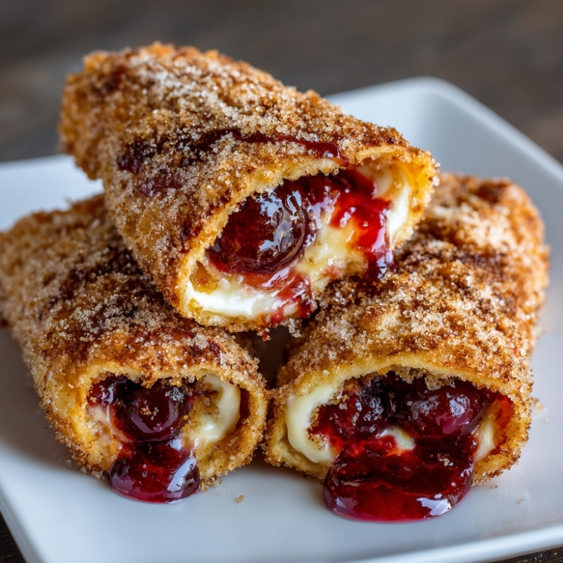 Golden Sweet Fried Cherry Cheesecake - PP80 Thumb Crispy Sweet Fried Cherry Cheesecake