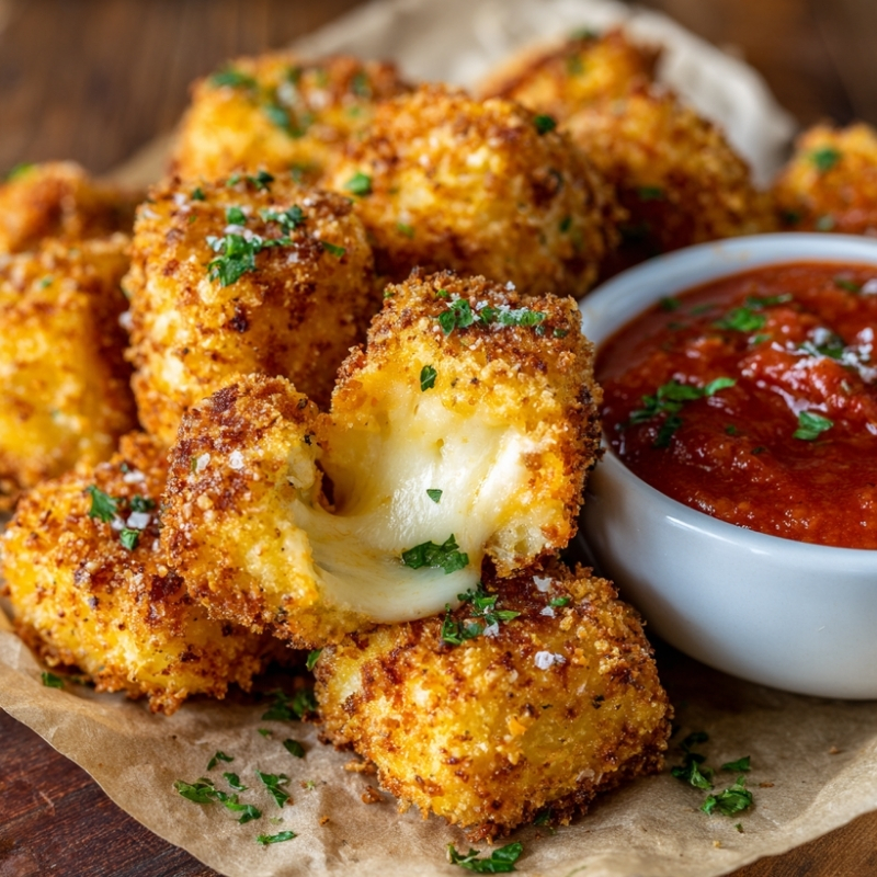 Irresistibly Gooey Golden Air Fried Mozzarella - PP82 Thumb Crispy Gooey Golden Air Fried Mozzarella