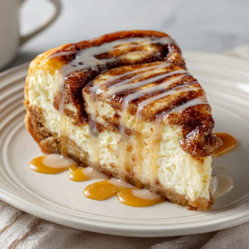 Decadent Cinnamon Roll Honeybun Cheesecake - PP92 Thumb Cinnamon Roll Honeybun Cheesecake